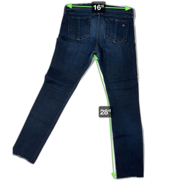 rag & bone Women's Jeans Size 30 Harrow Mid Rise Skinny Jean Made in USA - Picture 5 of 11